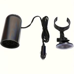 TEMU [1미니 DC12V 차량용 히터] - 빠른 차량 온도 상승 | 디포거 - 차량용 플러그 - 스탠드 포함 - 휴대용, 빠른 예열 기능, 자동차, SUV, RV, 캠핑카용 - 겨울 운전 디포거 | 제상 도구 - 휴일 선물