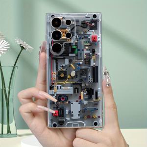 TEMU 휴대폰 케이스 - 2D 프린트 투명 폰 케이스용 창의적인 게임 콘솔 디자인, 남녀 모두에게 편안한 그립감, S23 시리즈, S22 시리즈, S21 시리즈, S20 시리즈 및 A 시리즈를 포함한 삼성 갤럭시 모델과 호환됩니다.