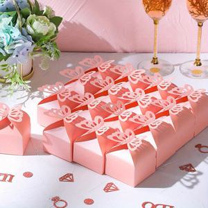 TEMU 생일, 결혼식, 파티용 작은 선물 상자 20개입, 진주 종이 재질, 사각형 모양으로 사탕 및 웨딩 답례품에 적합.