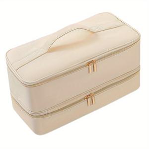 TEMU 상어 플렉스스타일 듀얼 레이어 휴대용 헤어 드라이어 및 컬링 아이언 도구 가방