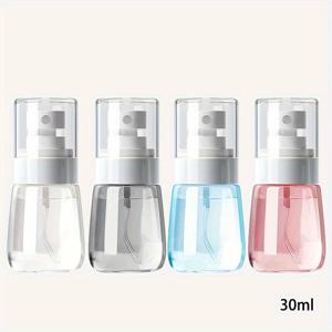 TEMU 4개 30ml 여행용 스프레이 병 세트 휴대용 리필 가능 화장품 분무기, 수분 미스트, 빈 미니 스프레이 용기, 다양한 색상, 메이크업 및 스킨케어용