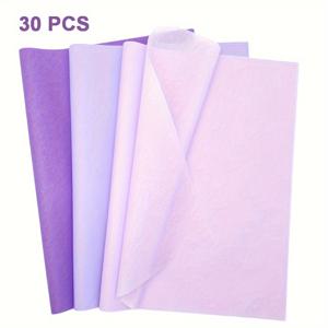 TEMU 30/60매 보라색 티슈 페이퍼 | 어버이날, 졸업식, 생일, 결혼식, 브라이덜 샤워, 프로포즈, 기념일, 휴일, 파티용 선물 포장지 | 미술 및 공예, 꽃다발, 13.8 x 19.7인치, 왁스, 파라핀 또는 폴리머 코팅