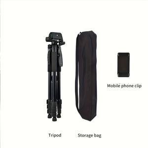 TEMU 전문가용 알루미늄 합금 삼각대, 퀵 릴리스 및 잠금 손잡이 - DSLR, 미러리스 카메라, 스마트폰용 견고하고 가벼움 - 라이브 스트리밍, 휴일, 새해, 크리스마스 사진 촬영에 이상적, 카메라용 삼각대