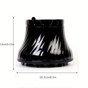 TEMU 곱슬머리용 헤어드라이어 디퓨저 부착물 - 완벽한 컬을 위한 다기능 내열 후드, 대부분의 헤어드라이어와 호환 가능 (4.0cm에서 8.0cm / 1.57인치에서 3.15인치), 곱슬머리 제품