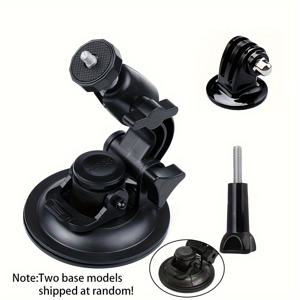 TEMU 액션 카메라용 흡착판 마운팅 장치 - Gopro, AKASO, Dragon Touch, DJI OSMO 및 Insta360와 호환 - 삼각대 어댑터 및 나사 장착 윈드쉴드 카메라 홀더
