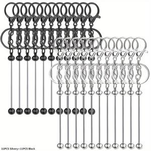 TEMU 비즈 없는 키체인 만들기용 비즈 스트립 22개 세트, 크리스마스 발렌타인데이 선물용 DIY 공예