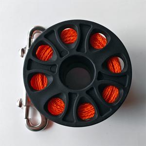 TEMU 1pc 30M/1181.1in 버클이 있는 스쿠버 다이빙 로프, 스테인레스 스틸 후크가 있는 핑거 릴, 수중 스노클링 다이빙 액세서리