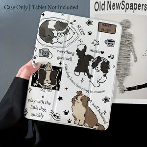 TEMU 아이패드 9.7인치 2017 2018 에어 1 2 3 4 ..5인치 아이패드 9 10세대 10.9인치 아이패드 프로 11.0인치 2018 2020 2021용 케이스, 세개로 펼쳐지는 펜 슬롯, 텍스처 컬러풀한 개 태블릿 보호 커버, 자석 PU 인조 가죽, 수면/깨우기 기능