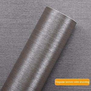 TEMU 브러시드 스테인리스 스티커 벽지 - 자가 접착 냉장고 캐비닛 장식 세탁기 엘리베이터 도어 리모델링 컬러 체인지 필름