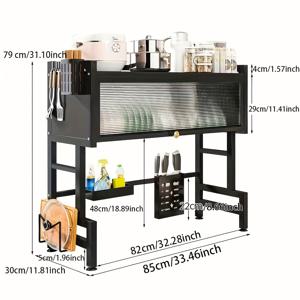 TEMU 주방 싱크대 수납 랙, 다용도 젓가락, 접시, 그릇 홀더 (물 배출 기능), 방진 캐비닛 도어, 더 두껍고 튼튼한 재료로 제작, 강력한 하중 지지력, 더 큰 용량|식기건조대