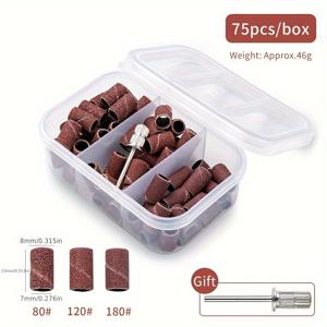 TEMU 네일 드릴 비트 세트, 샌딩 밴드 및 하드 합금 비트 포함 - 빠른 제거 무취 매니큐어 페디큐어 도구 키트, 네일 연마, 파일링 및 네일 아트 제거, 내구성 있는 스테인리스 스틸 샤프트