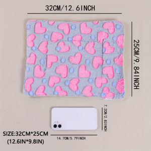 TEMU 고양이, 햄스터, 토끼 같은 소형 애완동물을 위한 두꺼운 따뜻한 애완 동물 매트, 강아지와 고양이에게 적합.