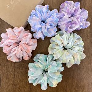 TEMU 여성용 컬러풀 헤어타이 5개 세트, 포니테일 스타일링에 신선하고 우아한 데일리 및 파티용, 파티 헤어스타일,트렌디한 헤어 타이,스타일리시 헤어 밴드,고품질 스크런치,매끄러운 패브릭 밴드,포니테일 홀더,멀티팩 헤어 타이,그녀를 위한 선물