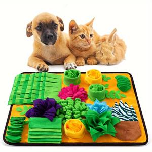 TEMU 스니핑 , 개를 위한 인터랙티브 스너플 매트 - 매력적인 퍼즐 장난감, 슬로우 피더 & 릴랙스 담요