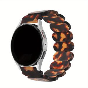 TEMU 20mm / 22mm 레진 스트랩, 삼성 모델 7, 6, 5, 4 (40mm, 44mm) 및 5 Pro (45mm), 갤럭시 액티브 2 (40mm, 44mm) 호환. 또한 갤럭시 W용 20mm 밴드도 제공됩니다.|남자팔찌