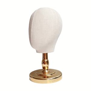 TEMU 헤드 몰드 삼베 모자 디스플레이 스탠드 모자 보관대 골든 베이스