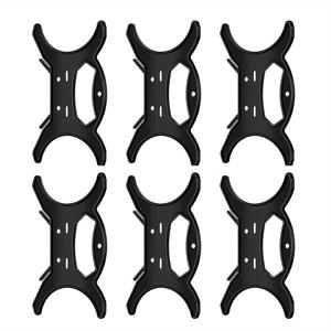 TEMU 크리스마스 조명 코드 정리 6개 팩: 트리 조명, 연장 코드 및 화환을 위한 다목적 보관 홀더 - 7mm 두께의 플라스틱 디자인