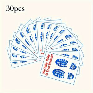 TEMU 30pcs 방수 자동차 바닥 매트, 차량 보호 발판, 내구성, 흡수성, 실내 및 실외 사용, 차안 세척 및 개인 사용을 위한 방수 청소 시트 포함