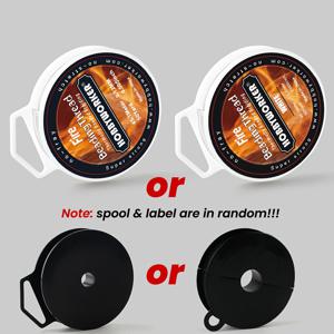 TEMU 0.12mm 블랙 앤 화이트 화재 비즈 쓰임 4줄 브레이드 50야드당 롤 고급 내구성 특수 쓰임 DIY 보석 만들기, 팔찌, 목걸이 및 기타 보석 액세서리