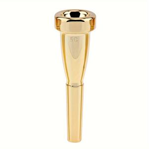 TEMU 3C 5C 7C 금도금 메탈 트럼펫 마우스피스, 불릿 모양, 야마하, 바흐, 콘, 킹 트럼펫에 적합.