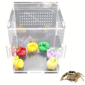 TEMU 6개 미니 점핑 소파 - 비독성 레진 반려동물 침대, 파충류 및 소형 애완동물용, 귀여운 서식지 장식 액세서리