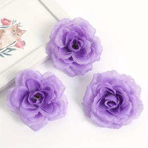 TEMU 인조 장미 20개, 웨딩 블룸, 벽 장식 녹색 식물 장식, 축제 헤어 장식 장미, 장미