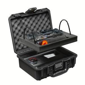 TEMU 액션 카메라 더블 레이어 대용량 비밀번호 방습 상자 for gopro hero , DJI action5pro 시리즈, 필름 스톤 인스타360 ACE Pro, GO3/3s 시리즈에 적합합니다.