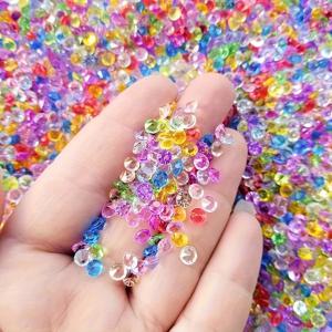 TEMU 20G/약 1000개 투명 하단 인조 , 웨딩 드레스, 휴대폰 프로젝트, 뷰티 네일, 아트 슬라임, 크림 글루 및 드립 글루 액세서리용 합성 클레이 필러로 적합.