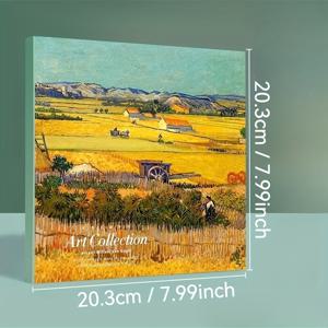 TEMU 80개입 사각 오일 페인팅 스케치북, 두꺼운 빈 페이지 스케치북, 아트 드로잉북, 컬러 연필 드로잉북, 스케치, 계산草稿, 노트 등에 사용 가능