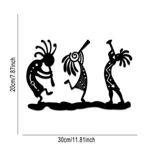 TEMU 1pc 코코펠리 금속 벽 아트, 크리스마스 선물, 스타일 금속 벽 장식, 가정, 사무실, 거실, 침실, 식당, 바, 카페를 위한 남서부 벽 아트 - 독특한 생일 선물 아이디어.