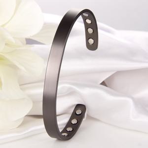 TEMU 남녀 모두에게 적합한 구리 자석 팔찌 1개. 조절 가능한 커프 디자인으로 생일 선물용으로 완벽합니다.