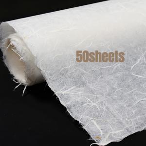 TEMU 수채화, 선물 포장 및 공예 프로젝트를 위한 청수 운룡 수제 쌀 종이, 식물 섬유 종이