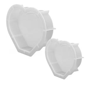 TEMU 두 개의 큰 하트 모양 레진 몰드, 꽃 보존용 실리콘 몰드, 예술적인 캐스팅을 위한 깊은 에폭시 레진 몰드, 웨딩, 발렌타인데이, 기념일, 홈 데코 선물 (9.7인치, 6.4인치)