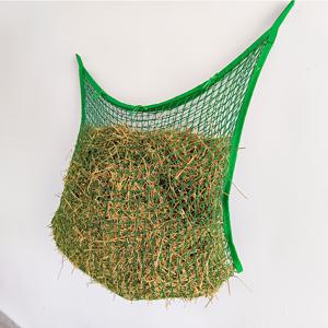 TEMU 말 & 염소용 튼튼한 슬로우 피드 헤이 넷 - 쉬운 채우기, 큰 개방 디자인 - 검정과 흰색, 35X24인치, 1개