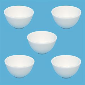 TEMU 5개 작은 실리콘 페이셜 마스크 보울 - 3, 5인치 라운드, 화이트, 비전기식, 무향, 뷰티 살롱 및 가정용, 마스크 혼합 및 적용에 완벽, 뷰티 살롱 필수품 | 현대적인 뷰티 도구 | 내구성 있는 실리콘