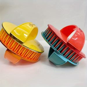 TEMU 2개 LATTBY 두피 마사지기 & 샴푸 브러시 - 부드러운 고무 솔, 깊은 클렌징 및 마사지를 위한 인체공학적 핸들, 일반 머리카락에 부드럽고, 전기 필요 없음, 성장하는 모발용 두피 마사지기, 슬림한 디자인의 헤어 케어 도구, 내구성 있는 플라스틱 핸들