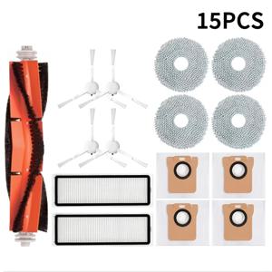 TEMU 샤오미 X20+/X20 플러스 로봇 청소기 액세서리 롤러 브러시 사이드 브러시 필터 젖은 걸레 패드 먼지 봉투 교체 부품