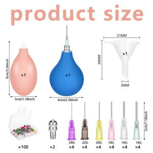 TEMU 129개 도자기 도구 세트 (글레이즈 발포용 정밀 어플리케이터 슬립 트레일러 병 포함, 용량 3&1 온스, 점토 작업용으로 설계됨).