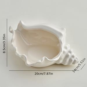 TEMU 세라믹 주얼리 디쉬 - 조개 디자인 오벌 해양 테마 장식용 정리함, 안전한 잠금장치가 있는 다기능 반지 귀걸이 목걸이 열쇠 홀더, 드레서, 화장대 또는 책상 액세서리 보관용, 스타일리시 탁상 액센트, 주얼리 트레이|키링부자재|반지사이즈
