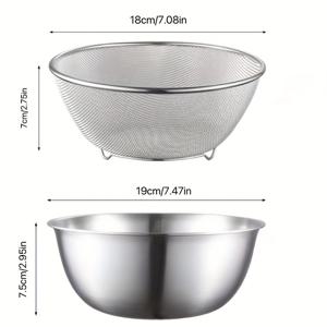 TEMU 1개 스테인리스 스틸 체 - 7.09