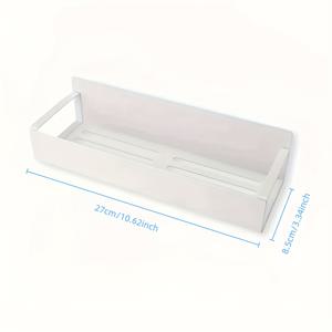 TEMU 1/2개 자석 측면 수납 랙 세트 (냉장고 & 세탁기용) - 간편한 드릴 없이 설치, 세련된 블랙 메탈 마감, 벽걸이형 향신료 정리대|세탁기|수납정리함|정리함