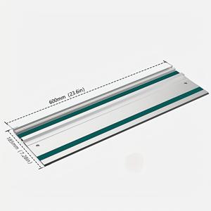 TEMU 목공용 1개 알루미늄 트랙 톱 가이드 레일 시스템 - 원형 디자인, 정밀한 긴 절단, 600/800mm 옵션, 내구성 있는 재료, 부드럽고 정확한 절단에 이상적, 목공 도구