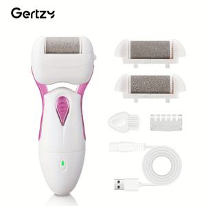TEMU GERTZY 전문 전기 발 그라인더, 충전식, 교체 가능한 그라인딩 헤드, USB 충전, 죽은 피부, 갈라진 발가락 제거 키트 - 이상적인 아버지의 날 선물, 갈라진 발가락 트리머