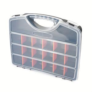 TEMU 1개 내구성 있는 방수 플라스틱 수납 상자, 서랍이 있는 멀티 컴파트먼트 조직자, 나사 및 하드웨어용 휴대용 스냅 클로저 부품 컨테이너, 방수 수납 상자