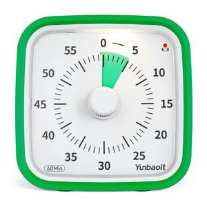 TEMU 60분 시각적 타이머 무소음 알람 - 대형 읽기 쉬운 시계, 저배터리 표시기(녹색), 공부, 업무, 주방, 교실, 사무실용 - 배터리 구동(AAA 미포함) - 내구성 있는 플라스틱 구조, 공부 보조 도구, 클래식 디자인, 가벼운 무게, 시간 관리 도구, 학생 및 학습자용, 교실용 타이머, 주방 타이머, 공부 타이머