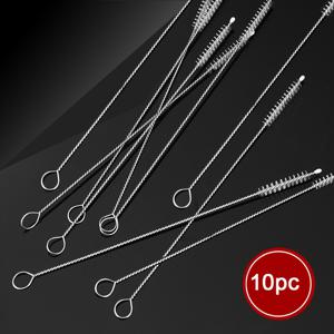 TEMU 1pc, 유연한 스테인레스 스틸 마구간 브러시 청소기, 부드러운 머리카락 흡입, 유리 튜브 청소 브러시, 병 브러시, 긴 손잡이, 재사용 가능