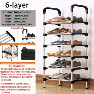 TEMU 다층 신발장, 독립형 신발장, 조립이 간편하며 임대 주택, 현관, 복도, 침실, 욕실, 사무실 및 거실에 적합한 신발 정리용