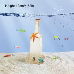 TEMU 창의적인 수족관 장식 병 - 오렌지 슬라이스 뚜껑이 있는 물고기와 새우 은신처, 탱크 조경용 아ンダ워터 씬 장식품, 플라스틱 재질, 어항 액세서리에 이상적