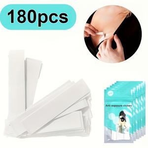 TEMU 패션 및 바디용 180개 부드러운 양면 테이프, 모든 날씨에 강한 접착성 패브릭 테이프 의류 및 액세서리용, 비직물 소재, 투명하고 안전한 고정력, 패션 액세서리 | 다목적 접착제 | 비직물