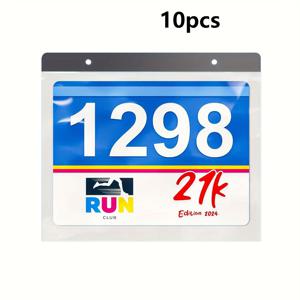 TEMU 레이스 비브 디스플레이를 위한 비닐 보호 시트, Gone for a Run이 디자인한 마라톤에 적합합니다.